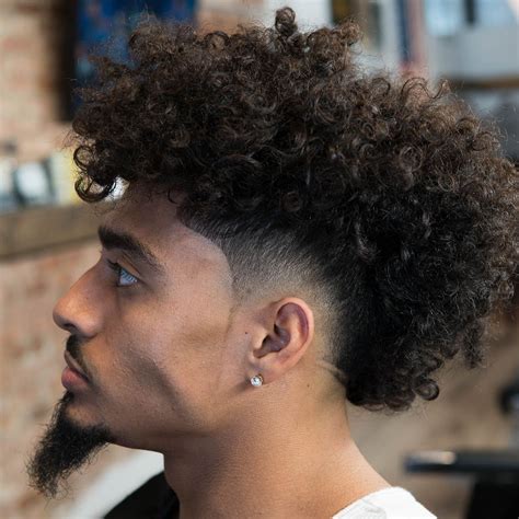 burst fade curly hair|burst fade blowout haircut.